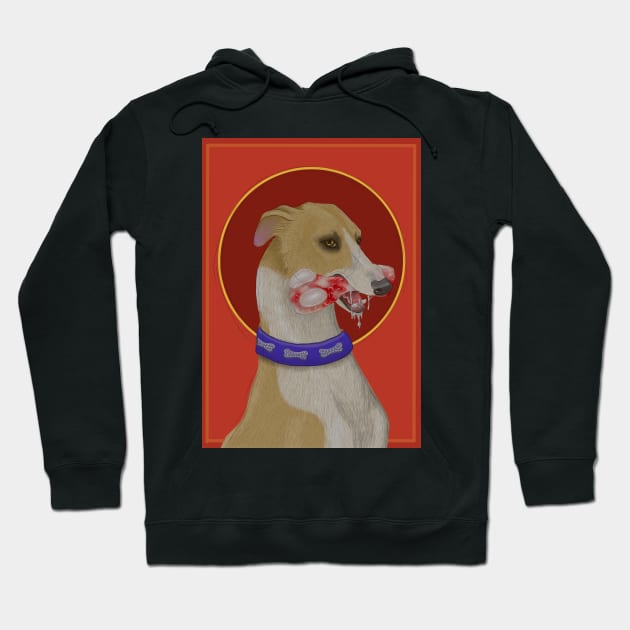 Whippet Hoodie by Artbychb